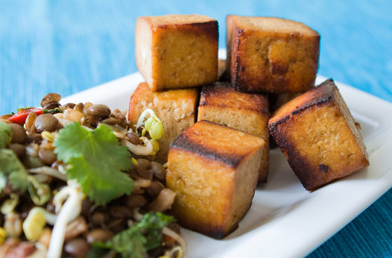 piatto tofu lenticchie